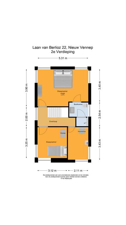 Laan van Berlioz 22 , 2151 GR Nieuw-vennep map