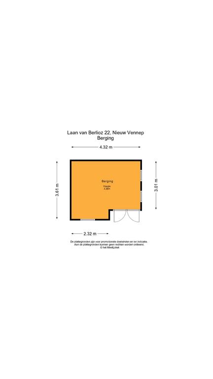 Laan van Berlioz 22 , 2151 GR Nieuw-vennep map