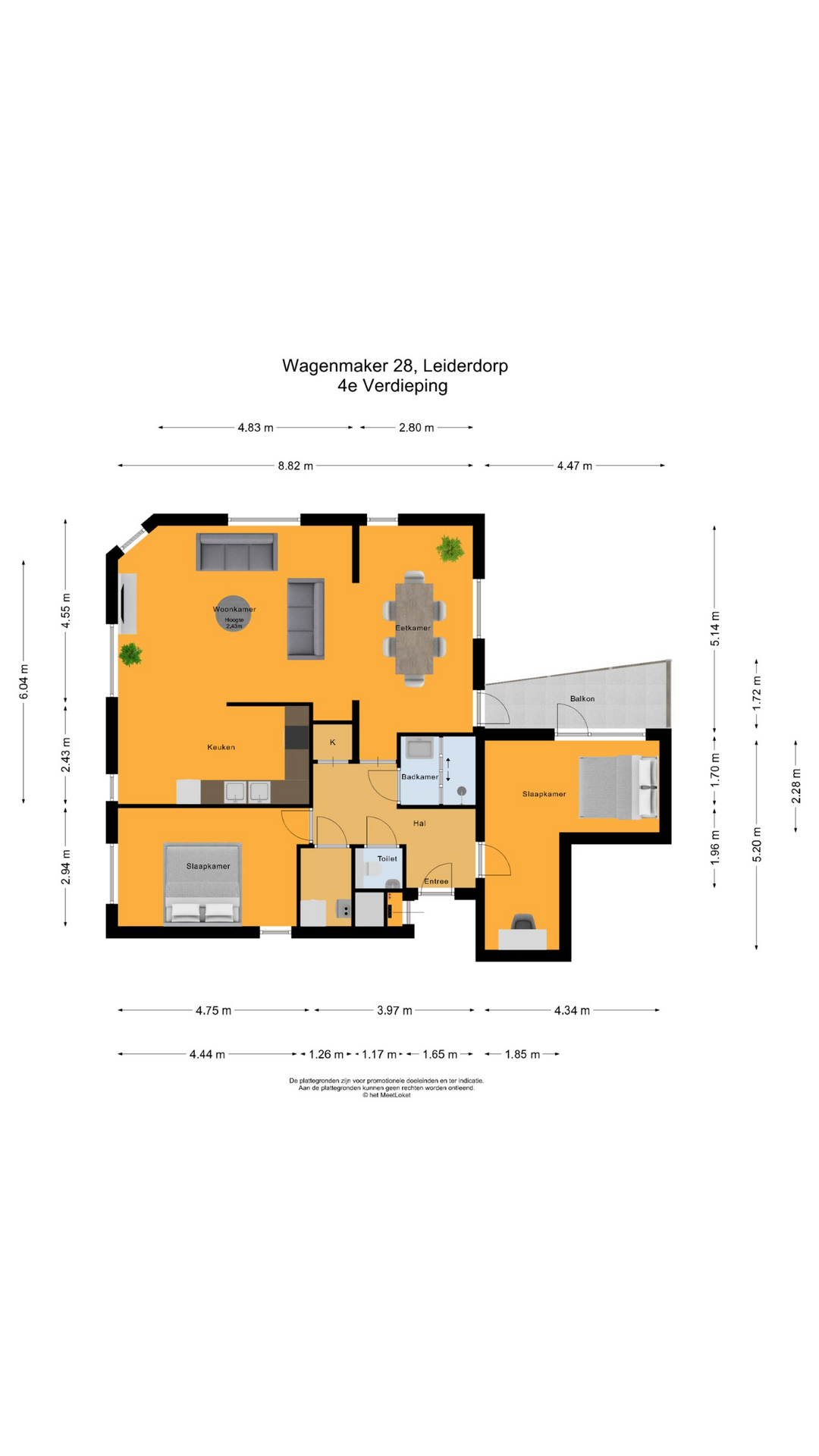 Wagenmaker 28 , 2353 WJ Leiderdorp map