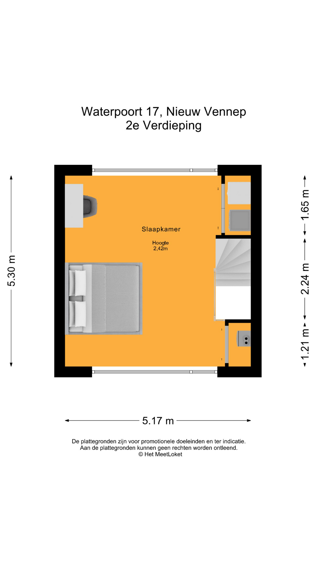 Waterpoort 17 , 2152 RM Nieuw-vennep map