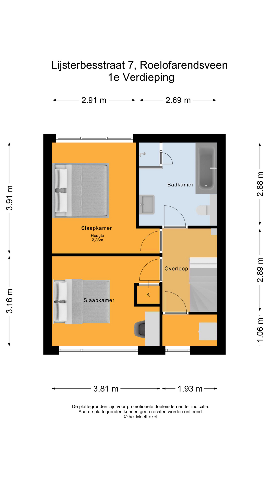 Lijsterbesstraat 7 , 2371 TE Roelofarendsveen map