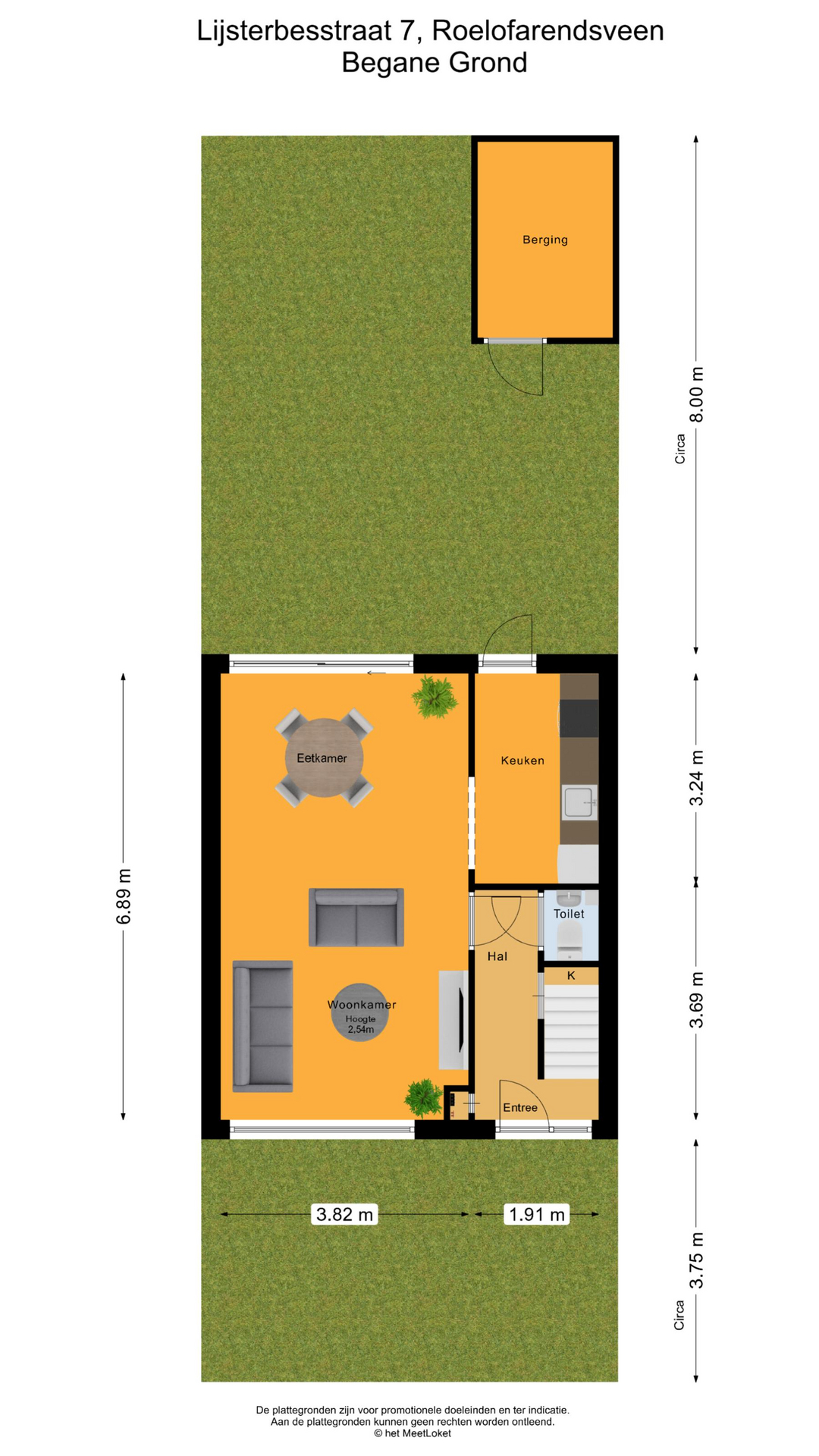 Lijsterbesstraat 7 , 2371 TE Roelofarendsveen map