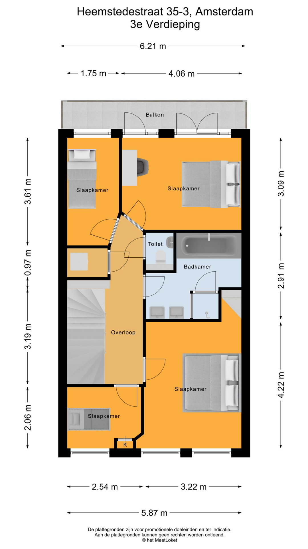 Heemstedestraat 35 3, 1059 CZ Amsterdam map