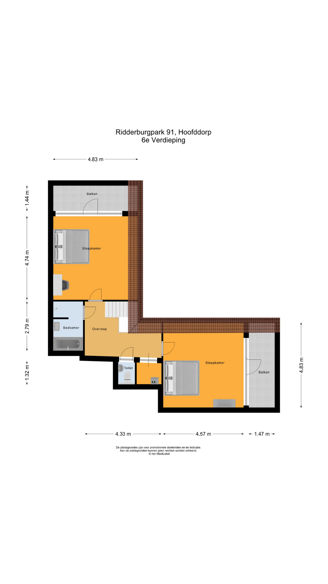 Ridderburgpark 91 , 2135 KT Hoofddorp map