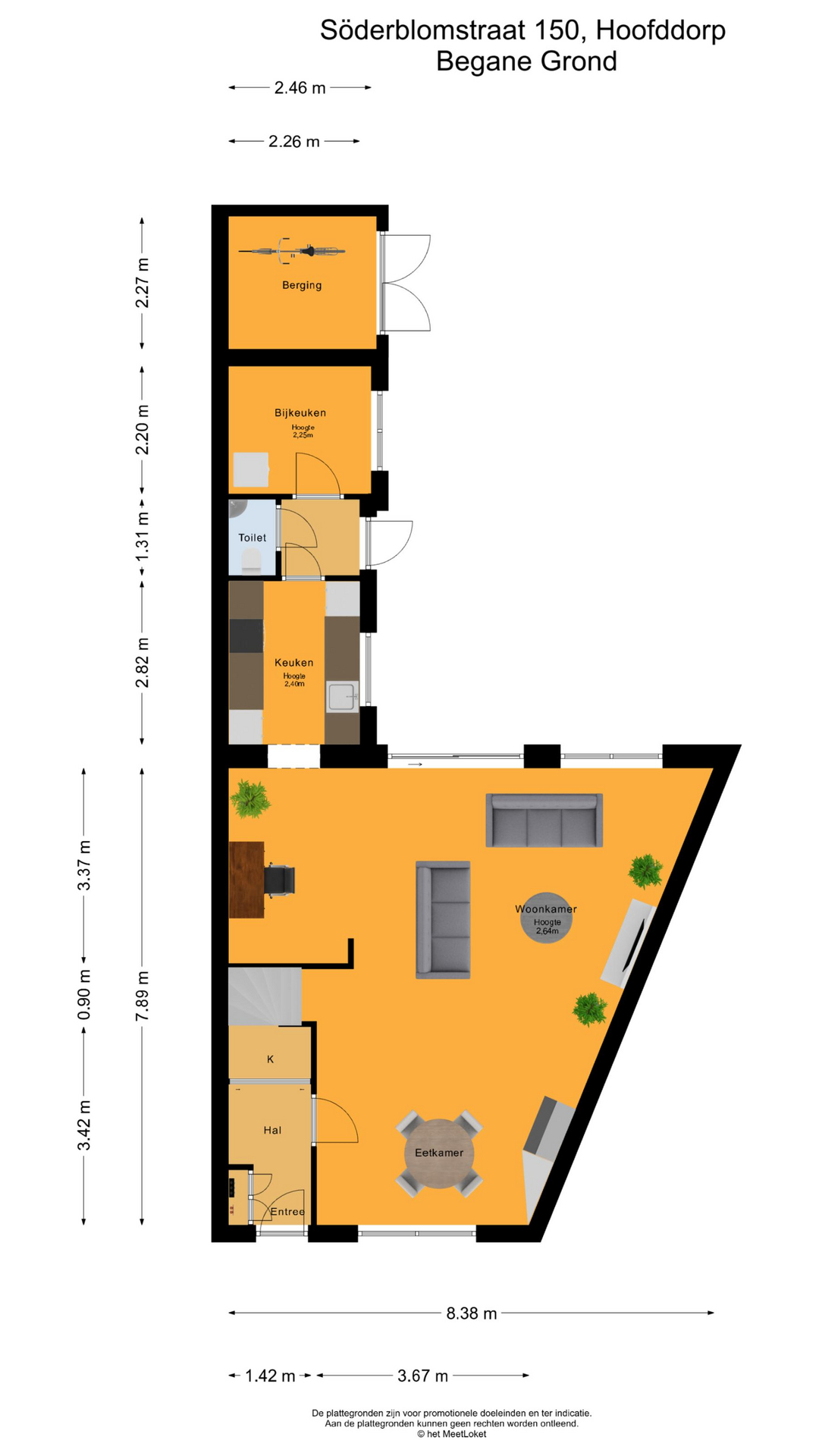 Soderblomstraat 150 , 2131 GN Hoofddorp map