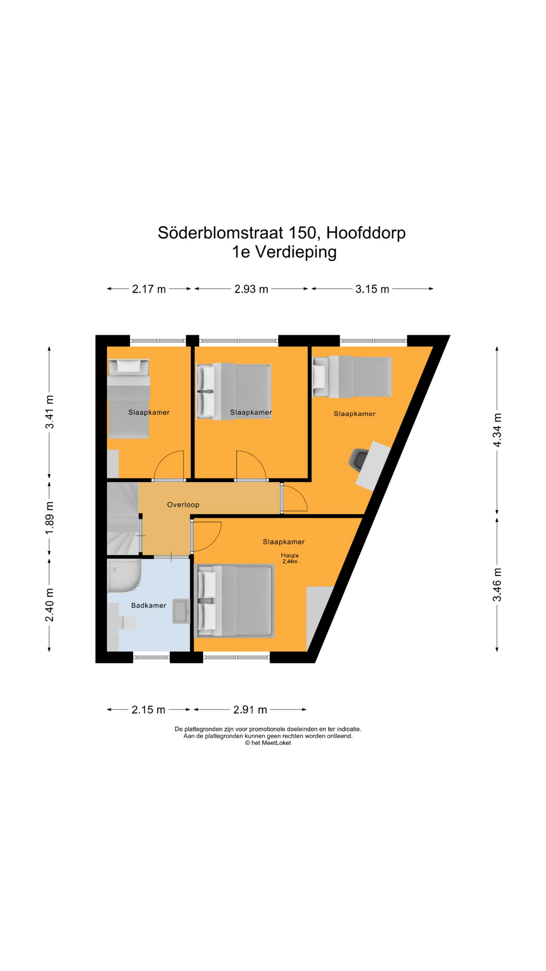 Soderblomstraat 150 , 2131 GN Hoofddorp map