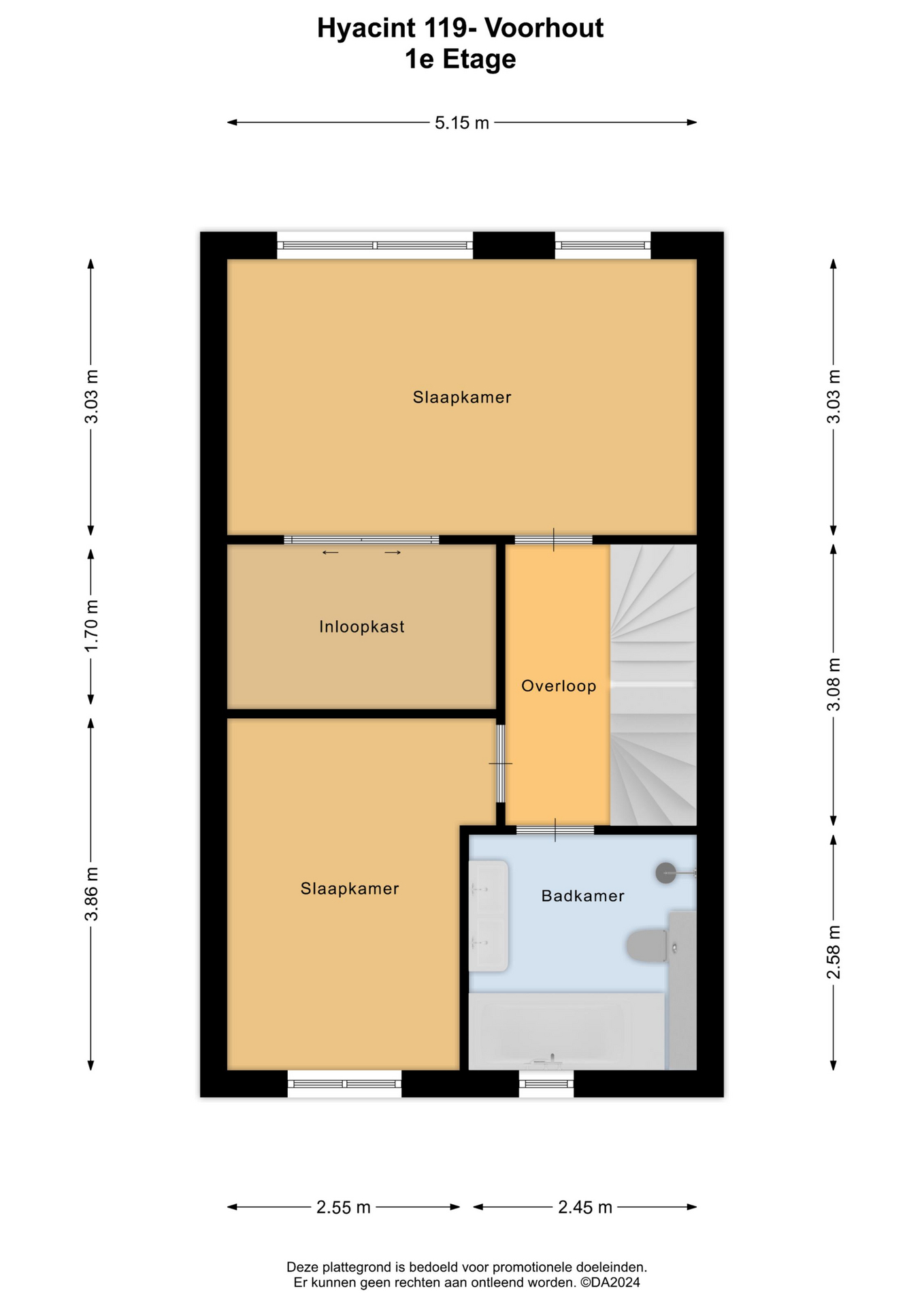 Hyacint 119 , 2215 CT Voorhout map