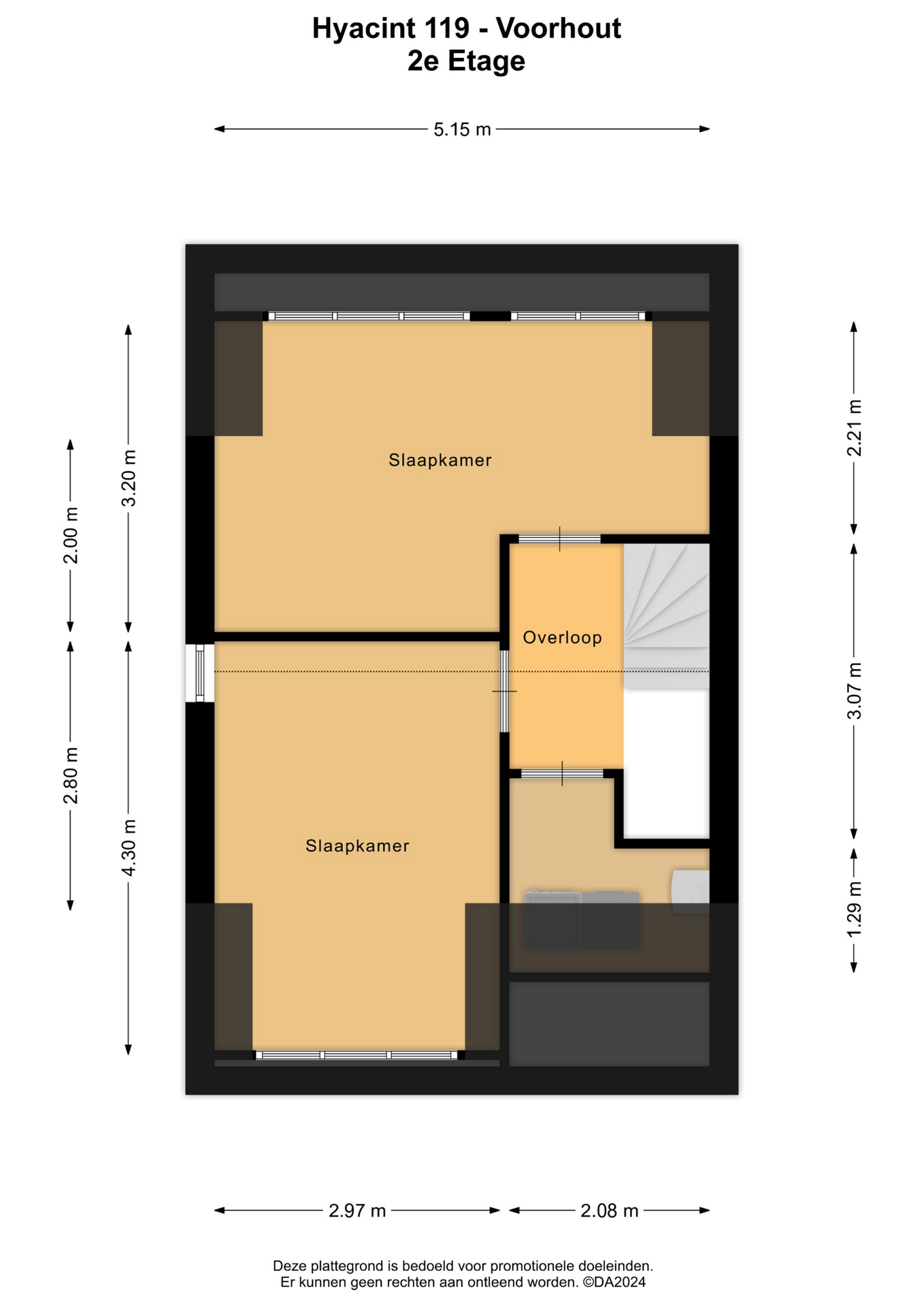 Hyacint 119 , 2215 CT Voorhout map