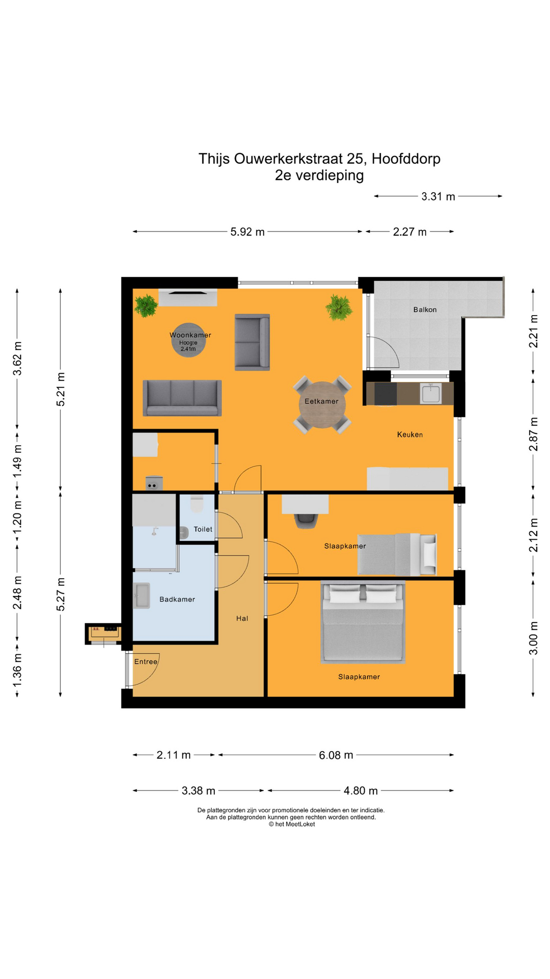 Thijs Ouwerkerkstraat 25 , 2132 ZW Hoofddorp map