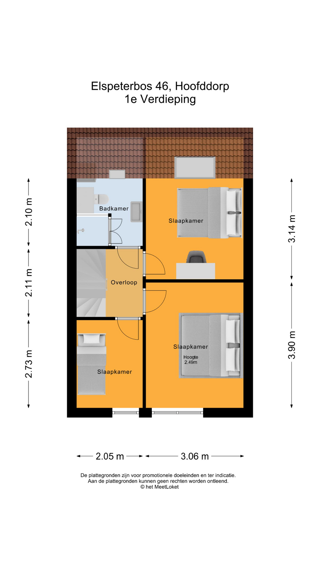 Elspeterbos 46 , 2134 LD Hoofddorp map