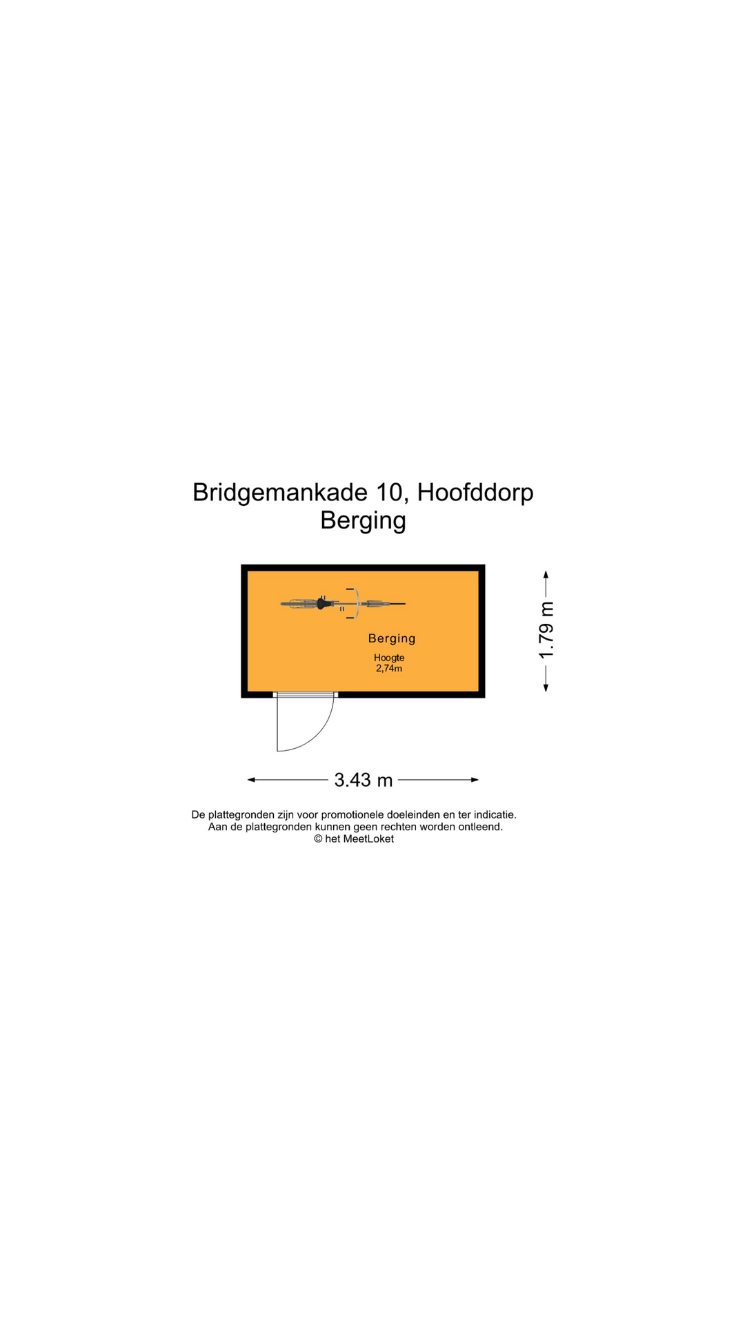 Bridgemankade 10 , 2132 HR Hoofddorp map