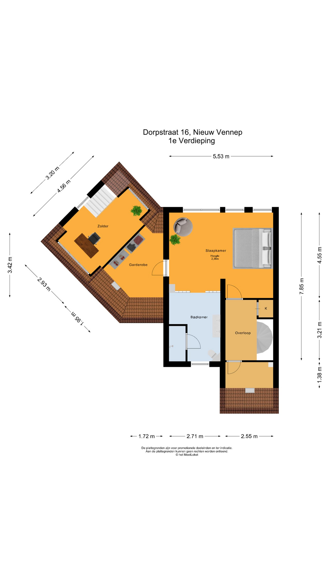 Dorpstraat 16 , 2152 BB Nieuw-vennep map