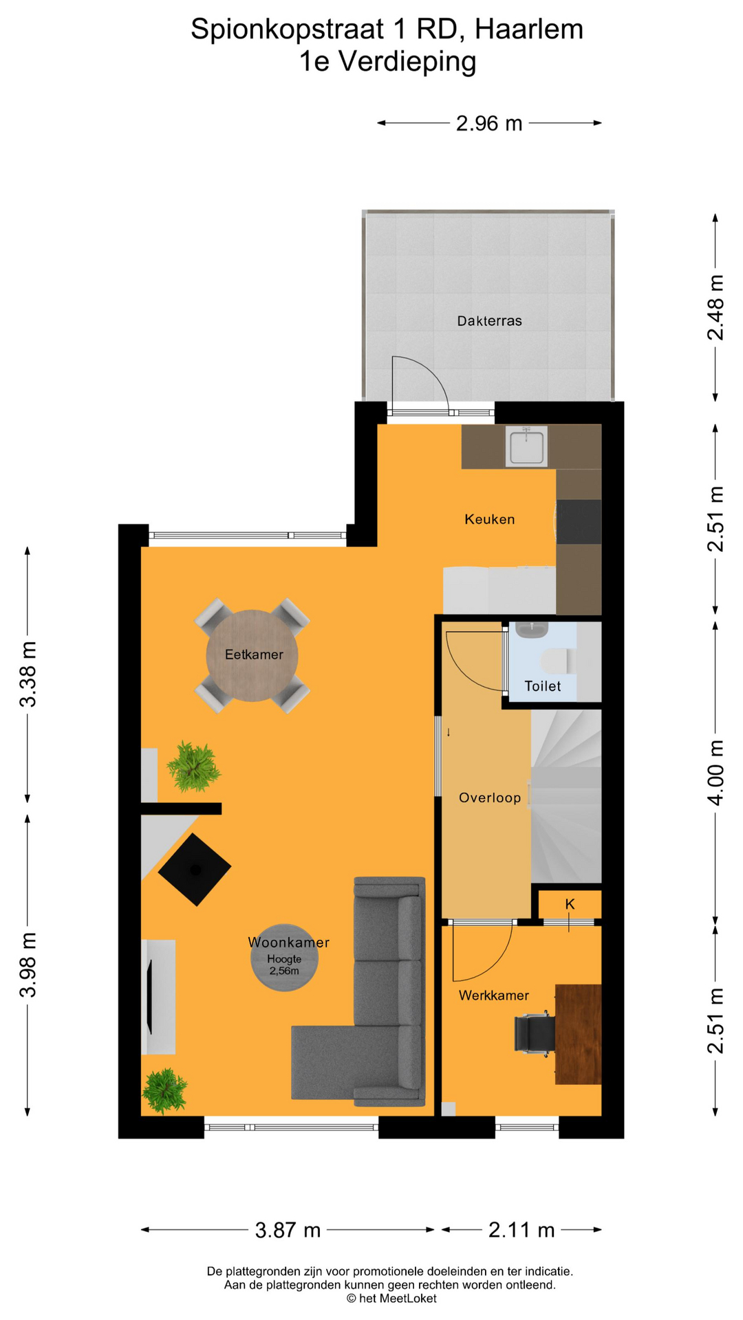 Spionkopstraat 1 RD, 2021 TH Haarlem map