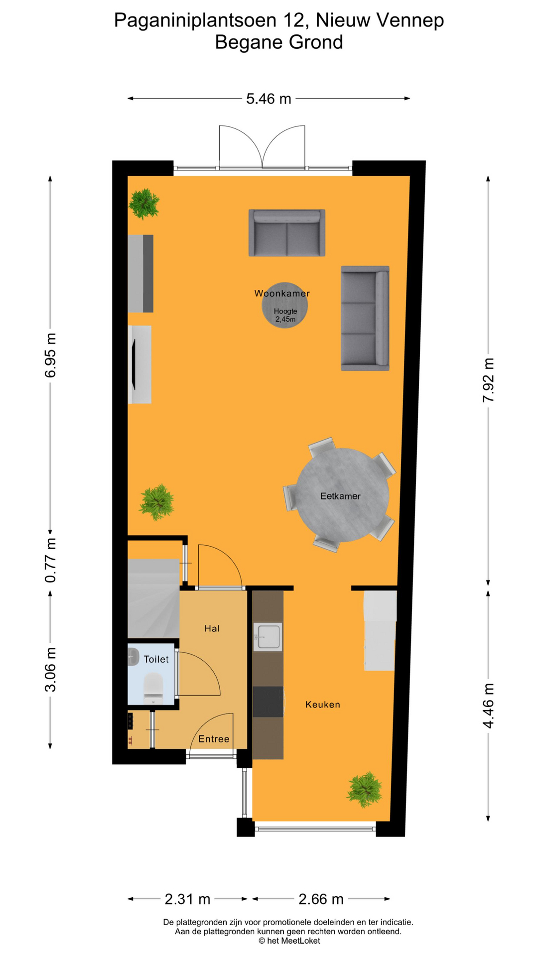 Paganiniplantsoen 12 , 2151 GH Nieuw-vennep map