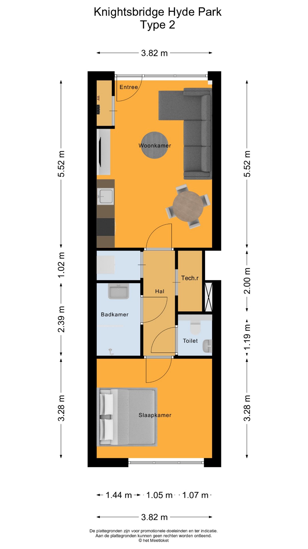 Knightsbridge Hyde Park huis 1 type 5 0 ong, 2132 HN Hoofddorp map