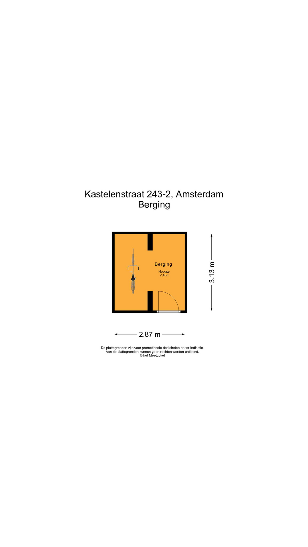 Kastelenstraat 243 2, 1082 EG Amsterdam map