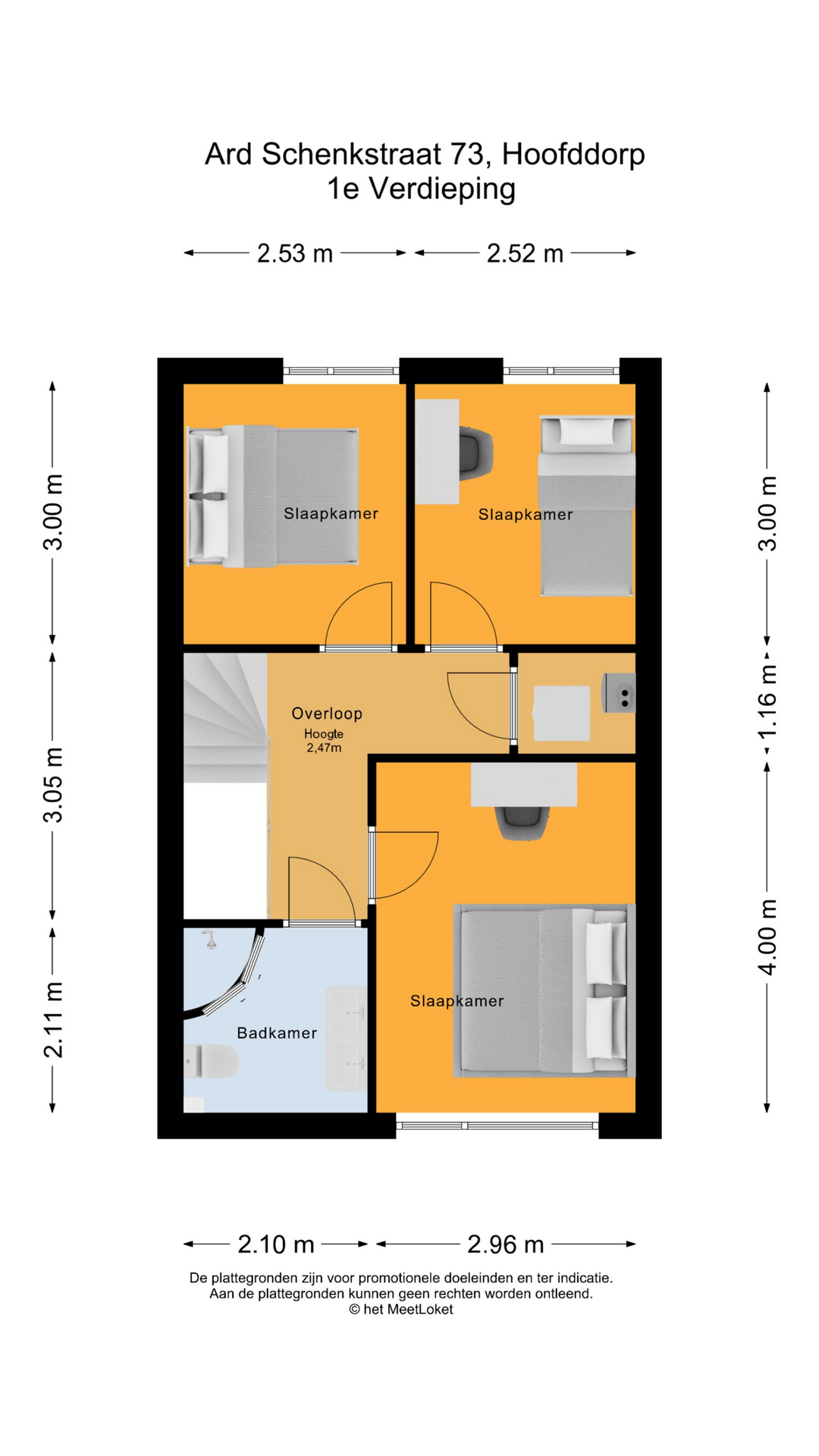 Ard Schenkstraat 73 , 2134 CK Hoofddorp map