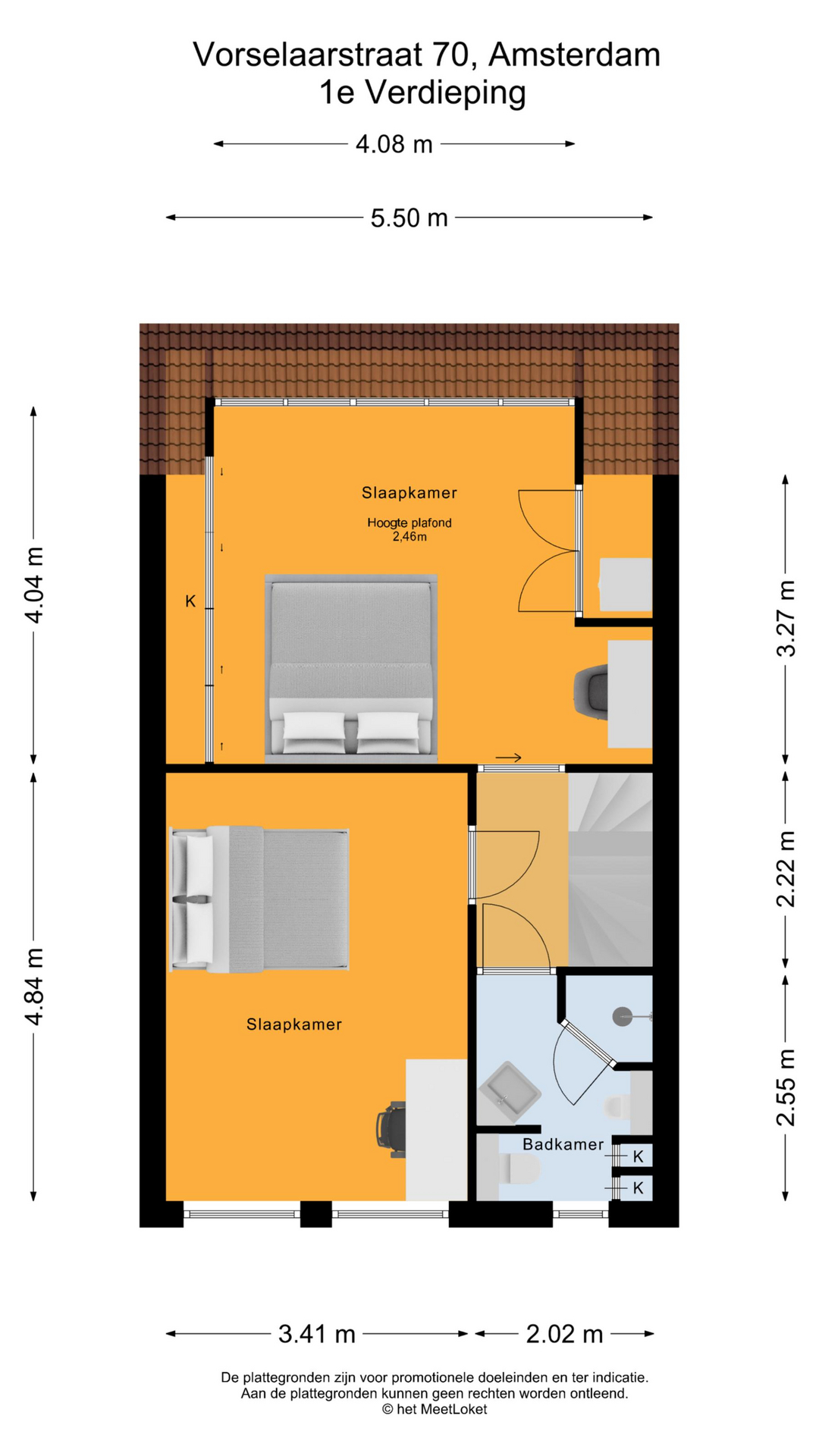 Vorselaarstraat 70 , 1066 PT Amsterdam map