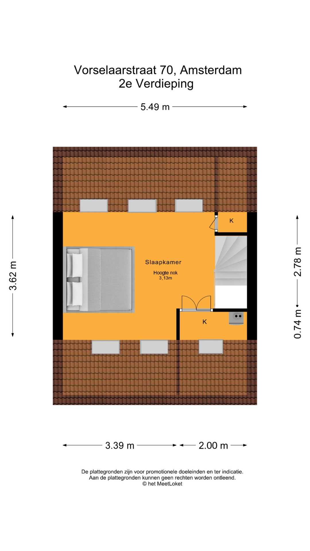 Vorselaarstraat 70 , 1066 PT Amsterdam map