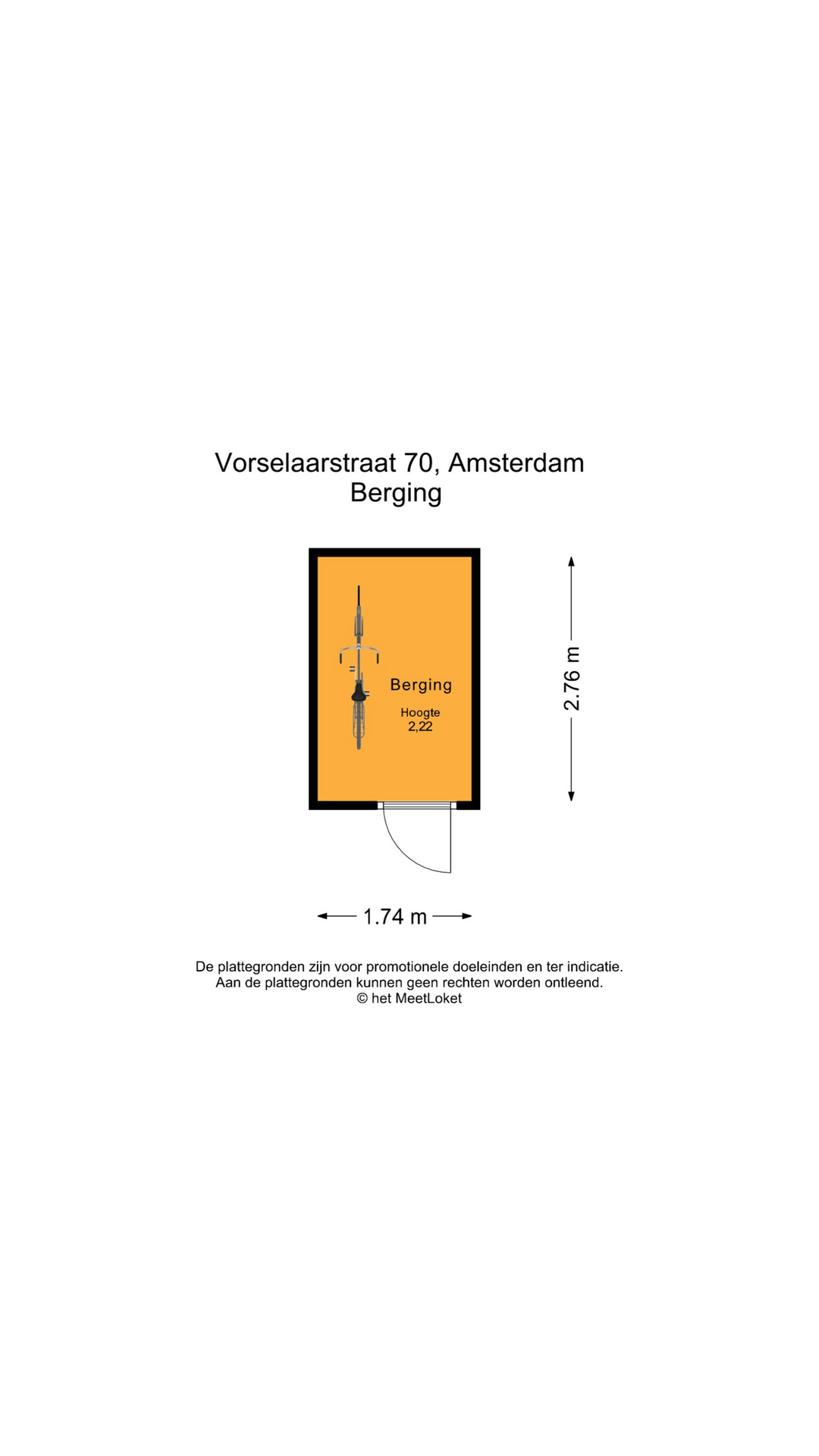 Vorselaarstraat 70 , 1066 PT Amsterdam map