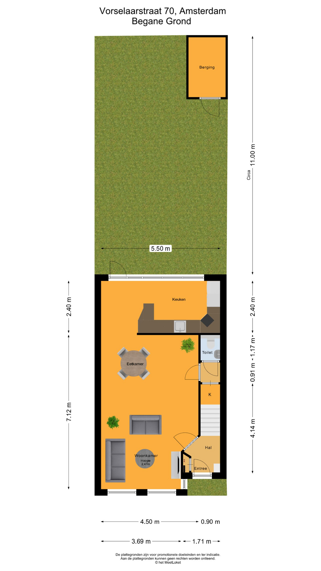 Vorselaarstraat 70 , 1066 PT Amsterdam map