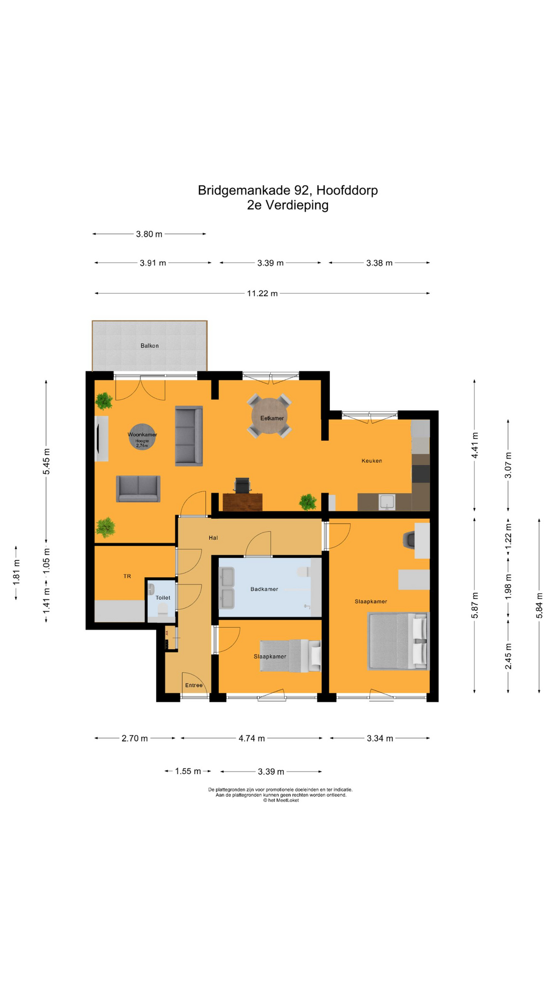 Bridgemankade 92 , 2132 HR Hoofddorp map