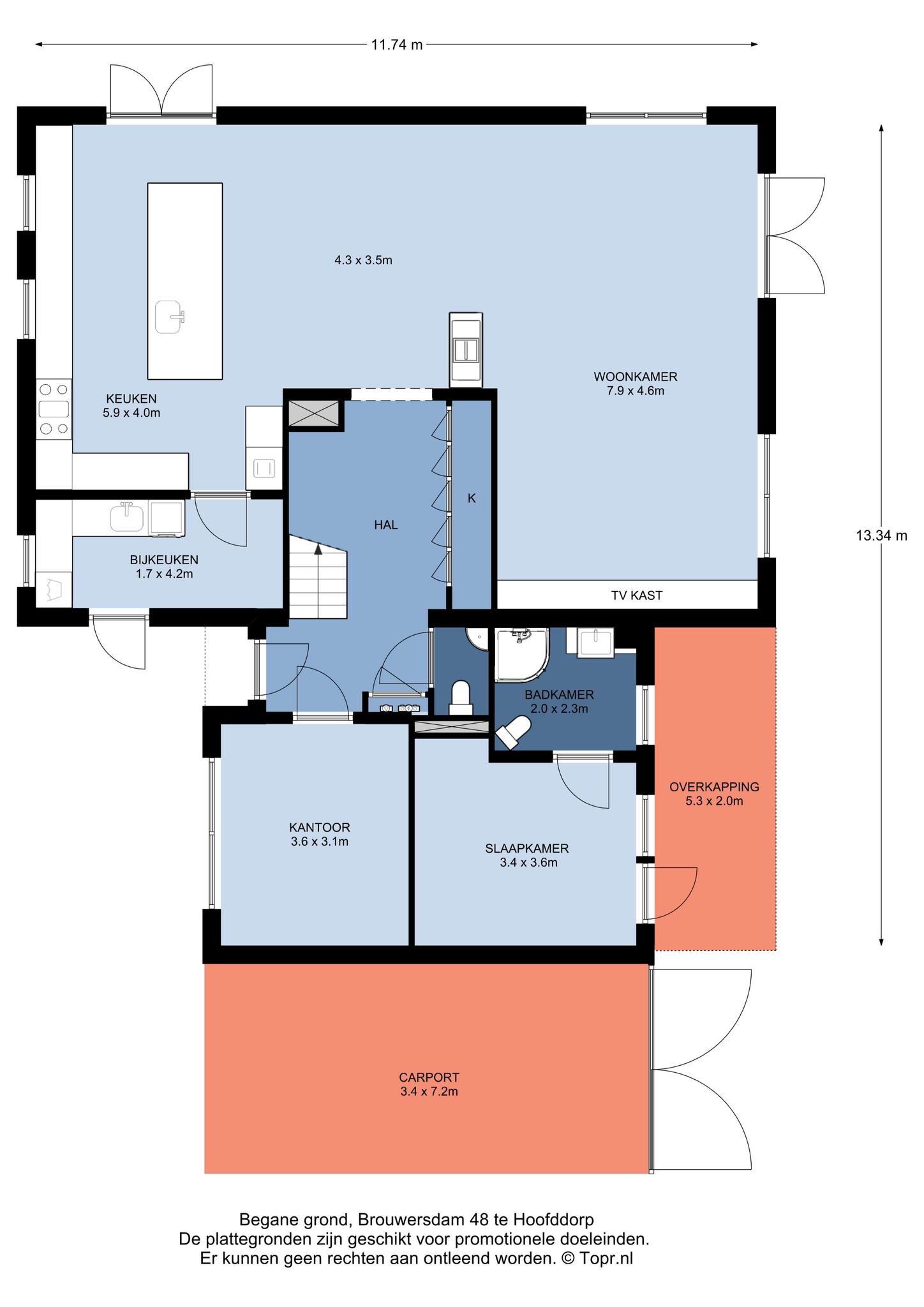 Brouwersdam 48 , 2134 WZ Hoofddorp map