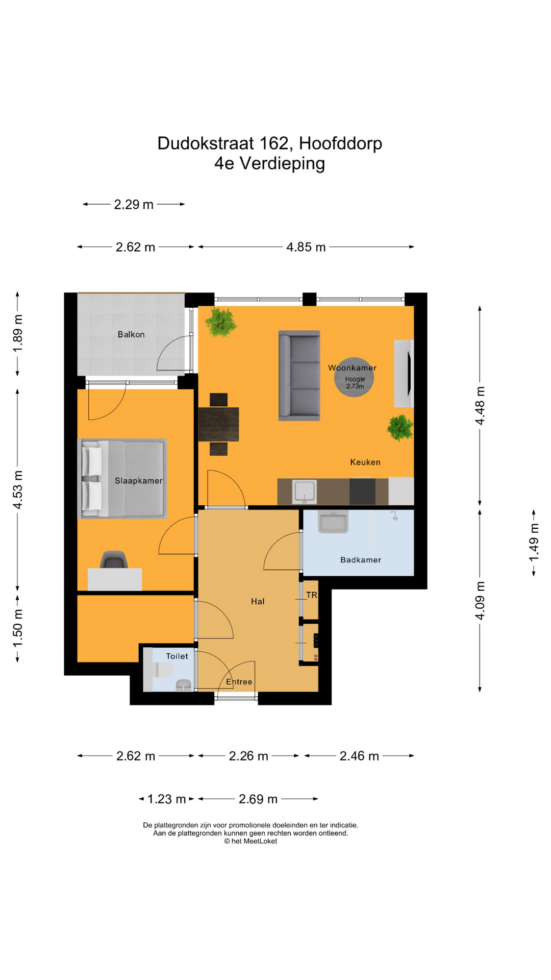 Dudokstraat 162 , 2132 HT Hoofddorp map