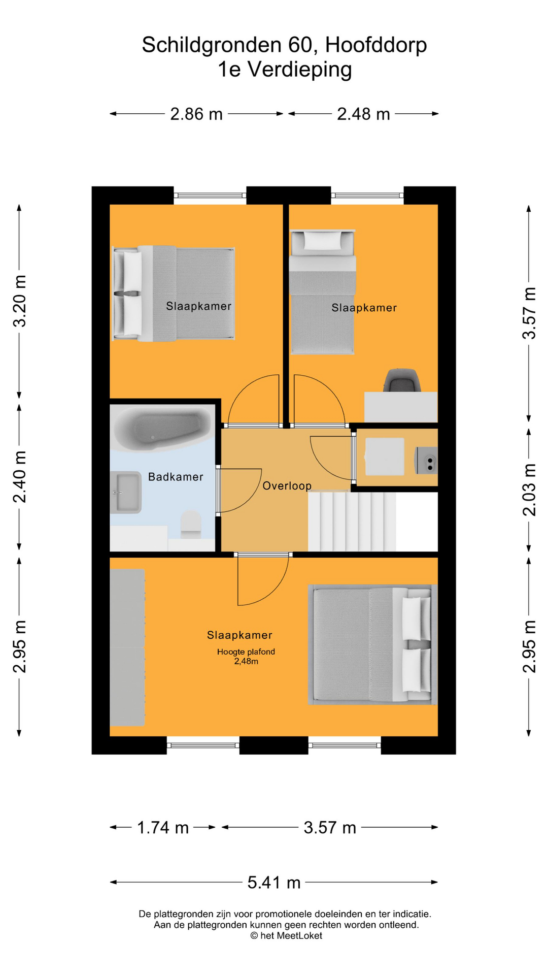 Schildgronden 60 , 2134 ZW Hoofddorp map