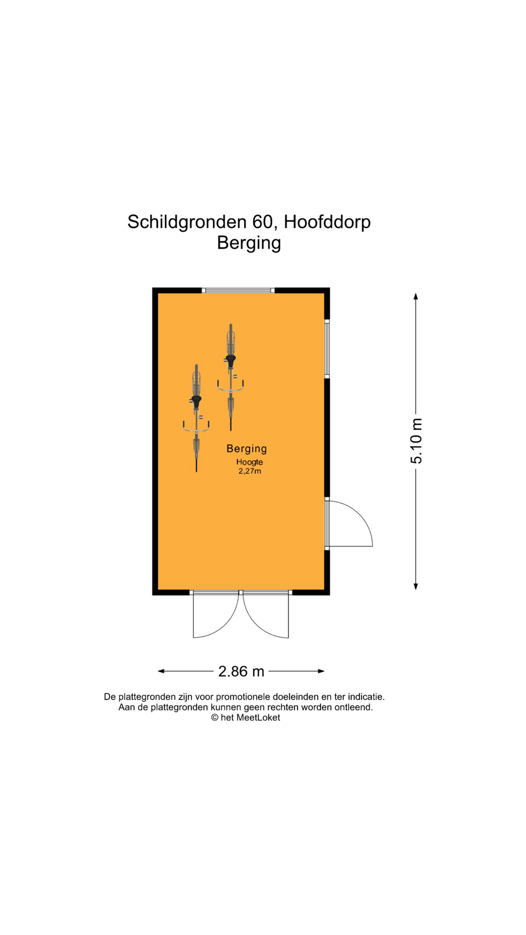 Schildgronden 60 , 2134 ZW Hoofddorp map