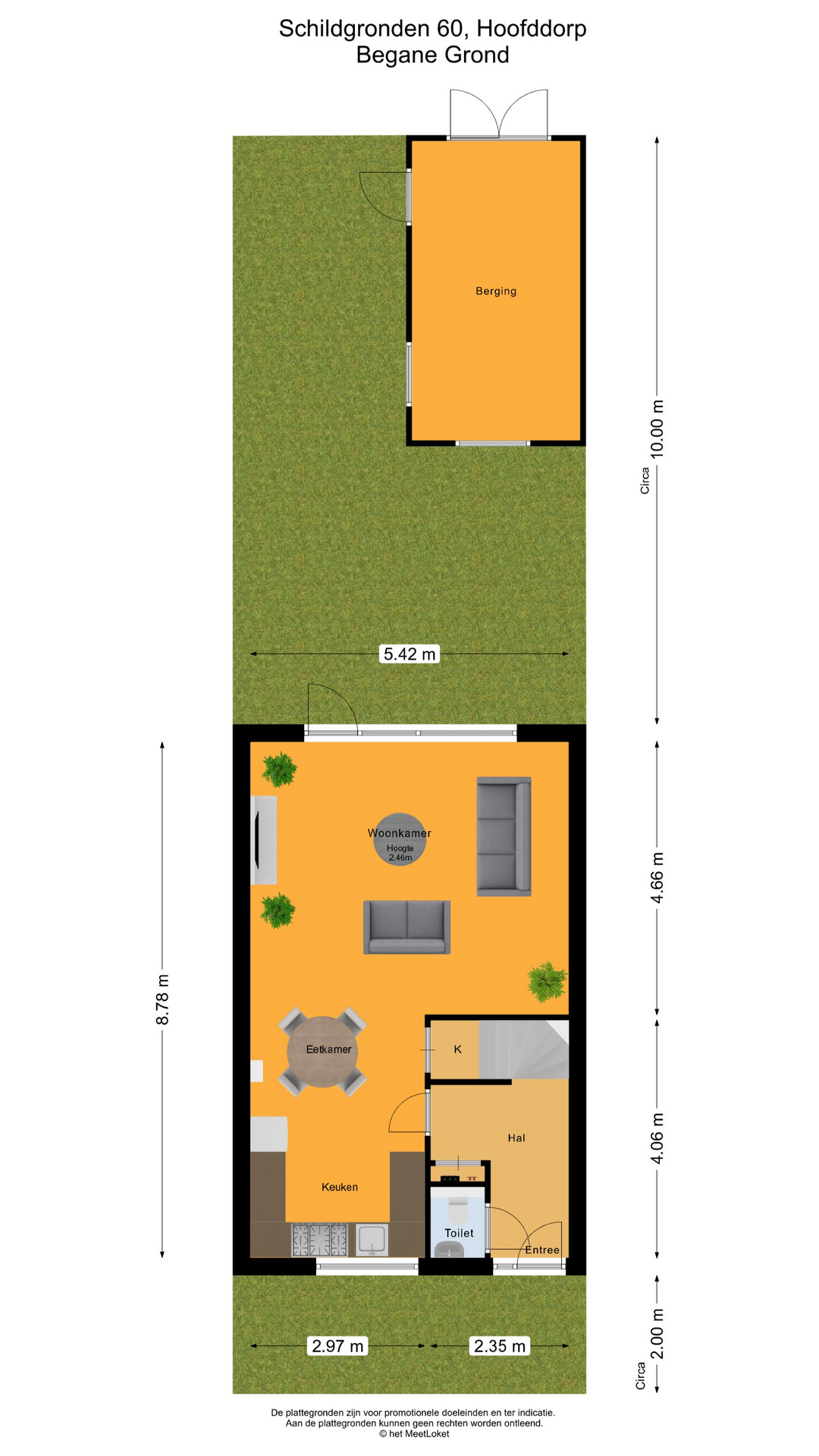 Schildgronden 60 , 2134 ZW Hoofddorp map