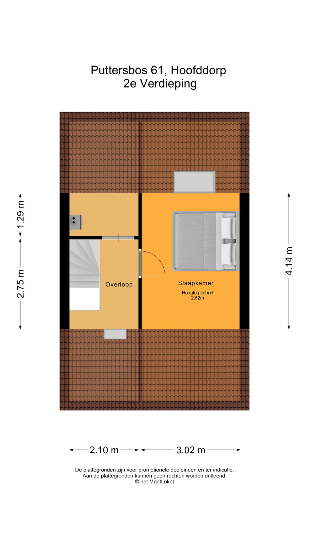 Puttersbos 61 , 2134 TD Hoofddorp map