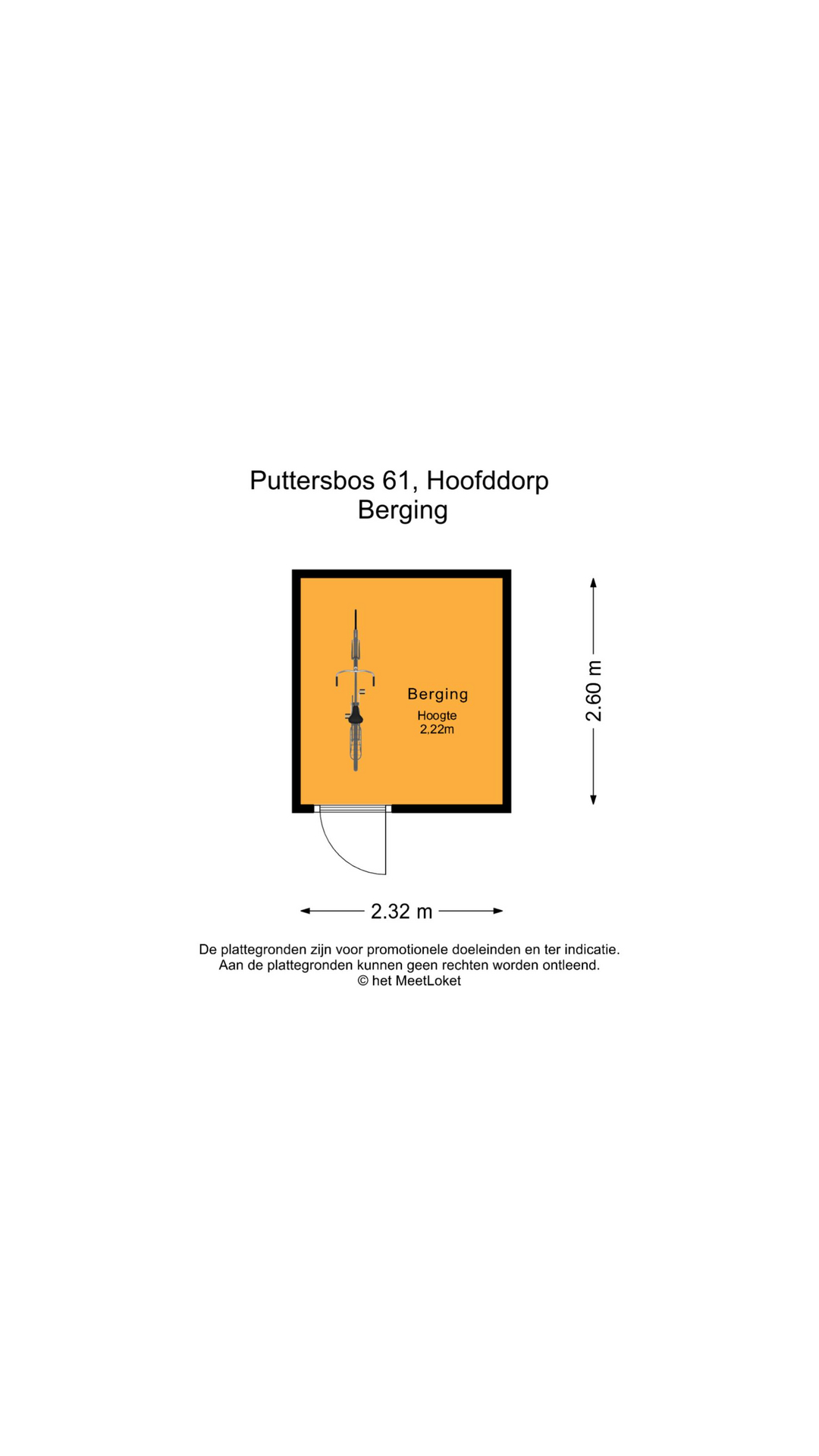 Puttersbos 61 , 2134 TD Hoofddorp map