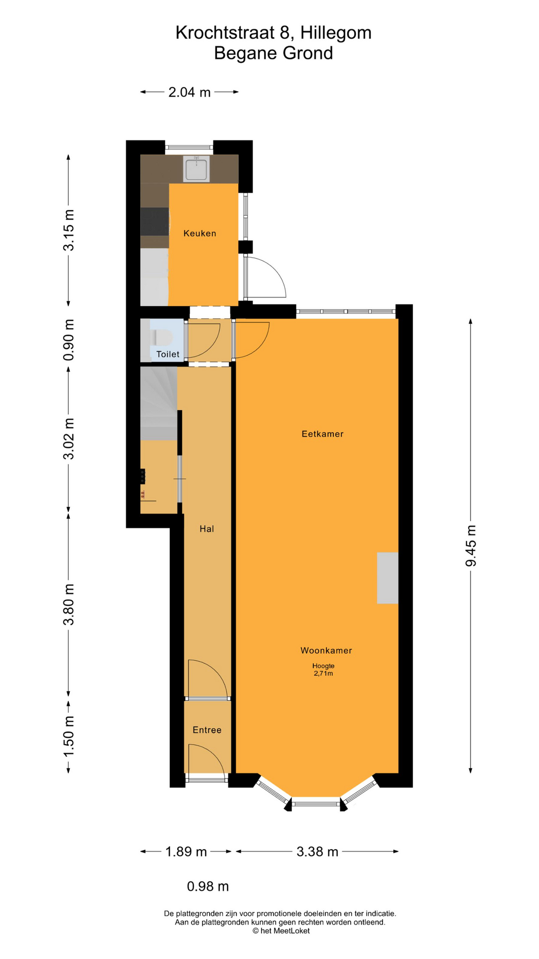 Krochtstraat 8 , 2181 BC Hillegom map