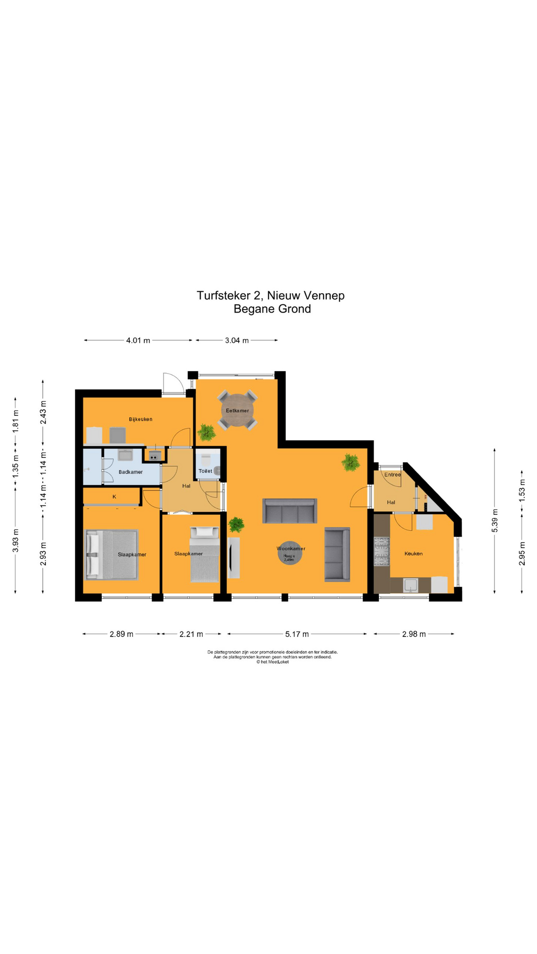 Turfsteker 2 , 2152 LX Nieuw-vennep map