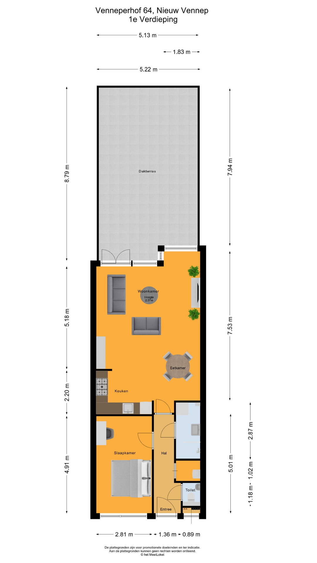 Venneperhof 64 , 2151 AZ Nieuw-vennep map