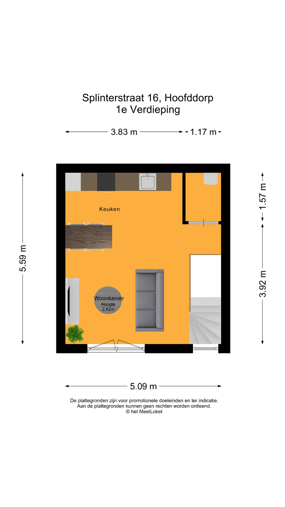 Splinterstraat 16 , 2134 LX Hoofddorp map