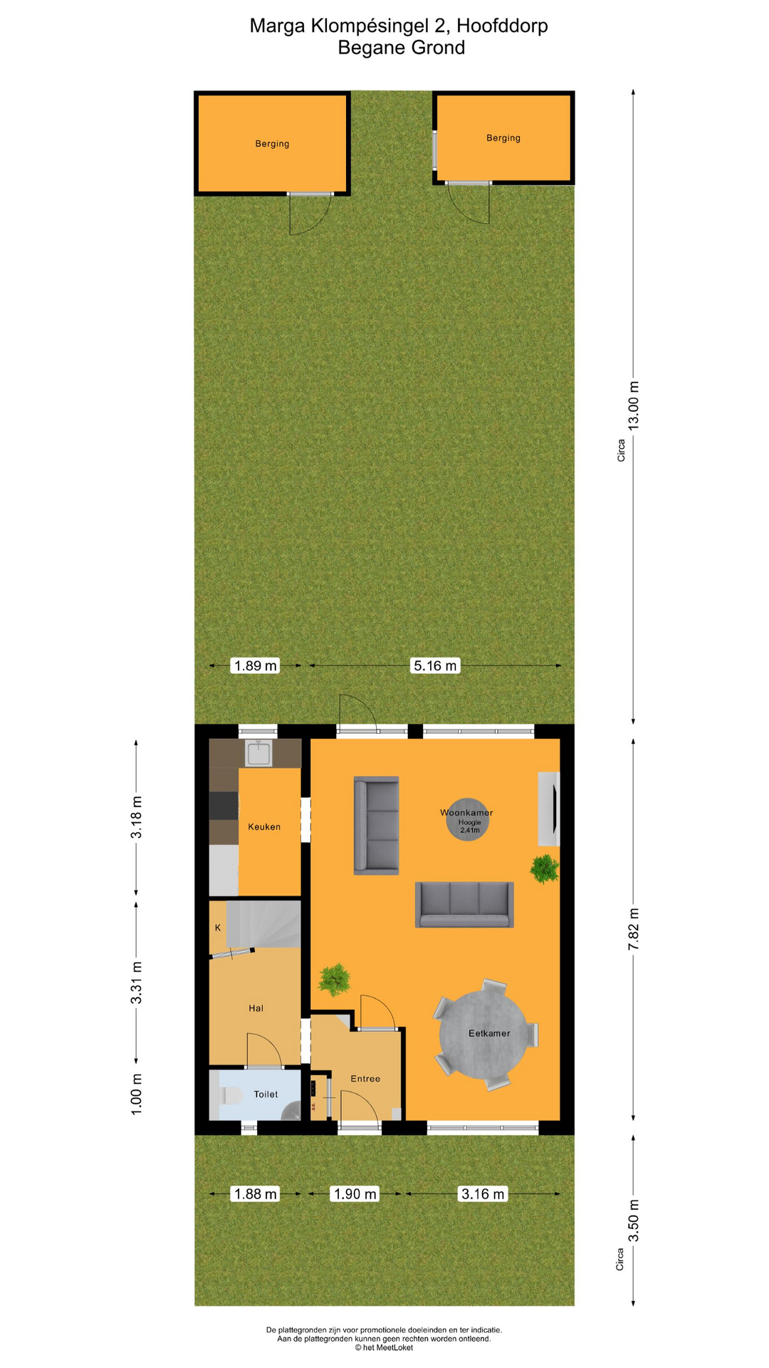 Marga Klompesingel 2 , 2135 JA Hoofddorp map