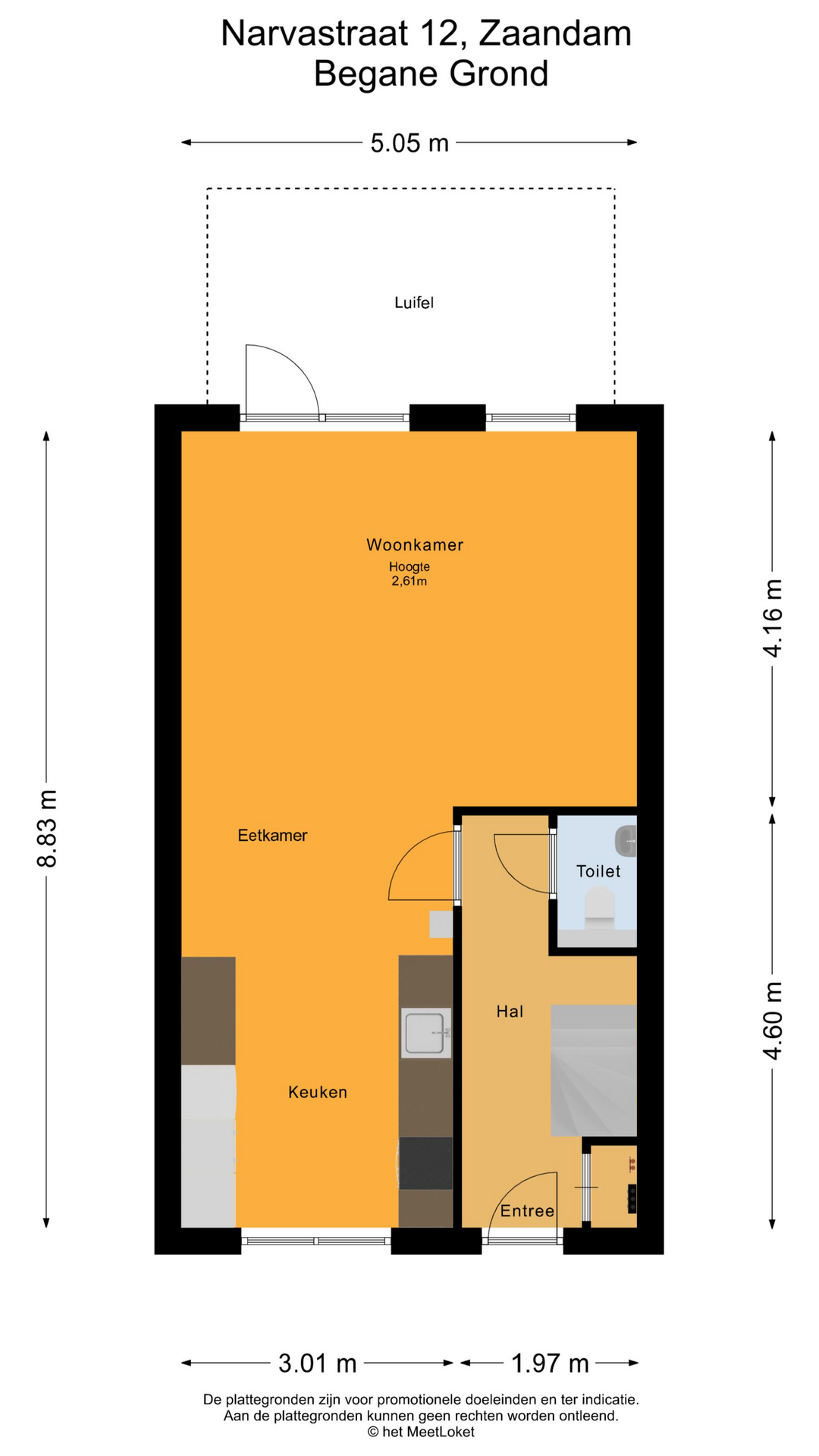 Narvastraat 12 , 1506 ND Zaandam map