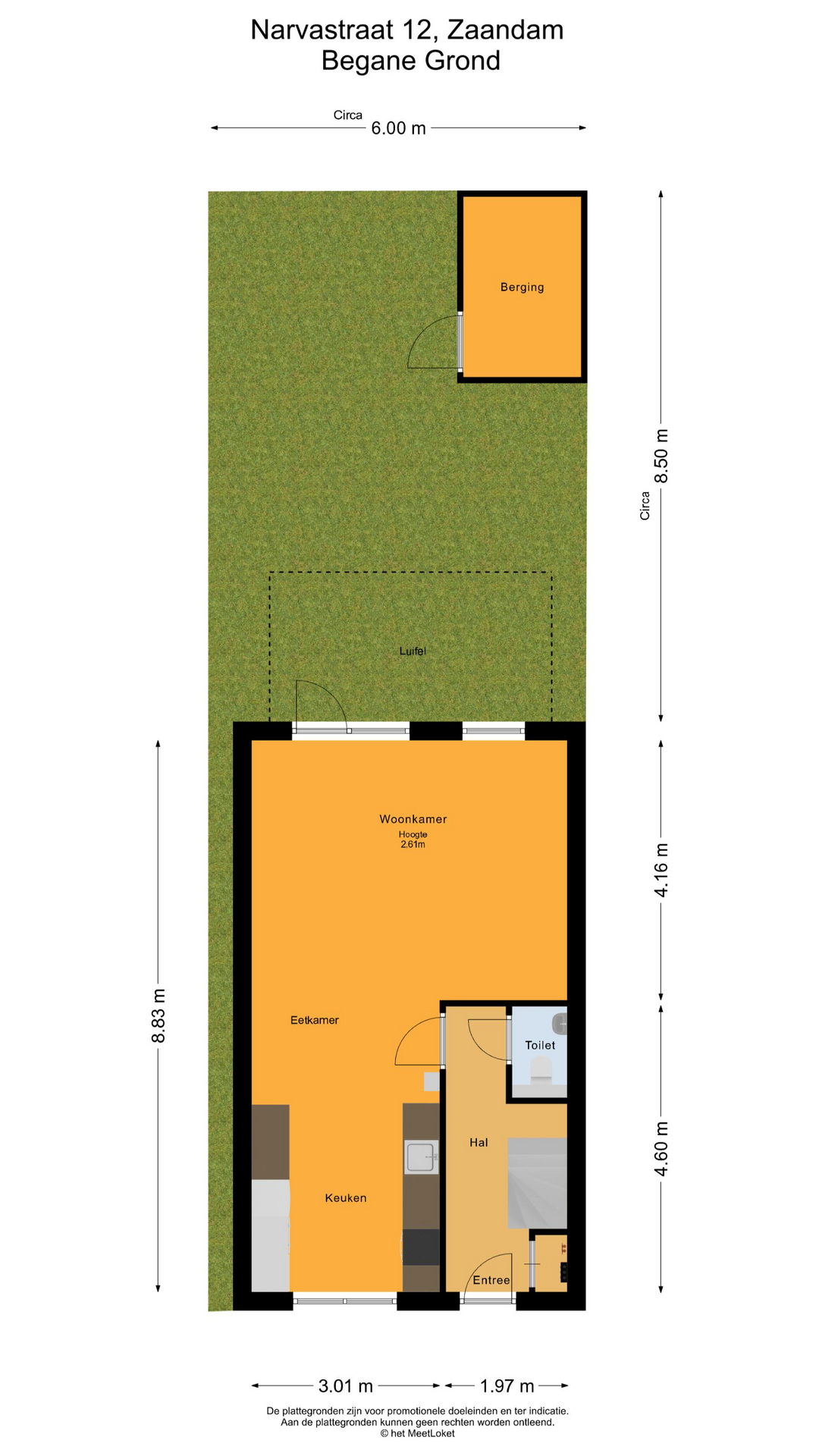 Narvastraat 12 , 1506 ND Zaandam map