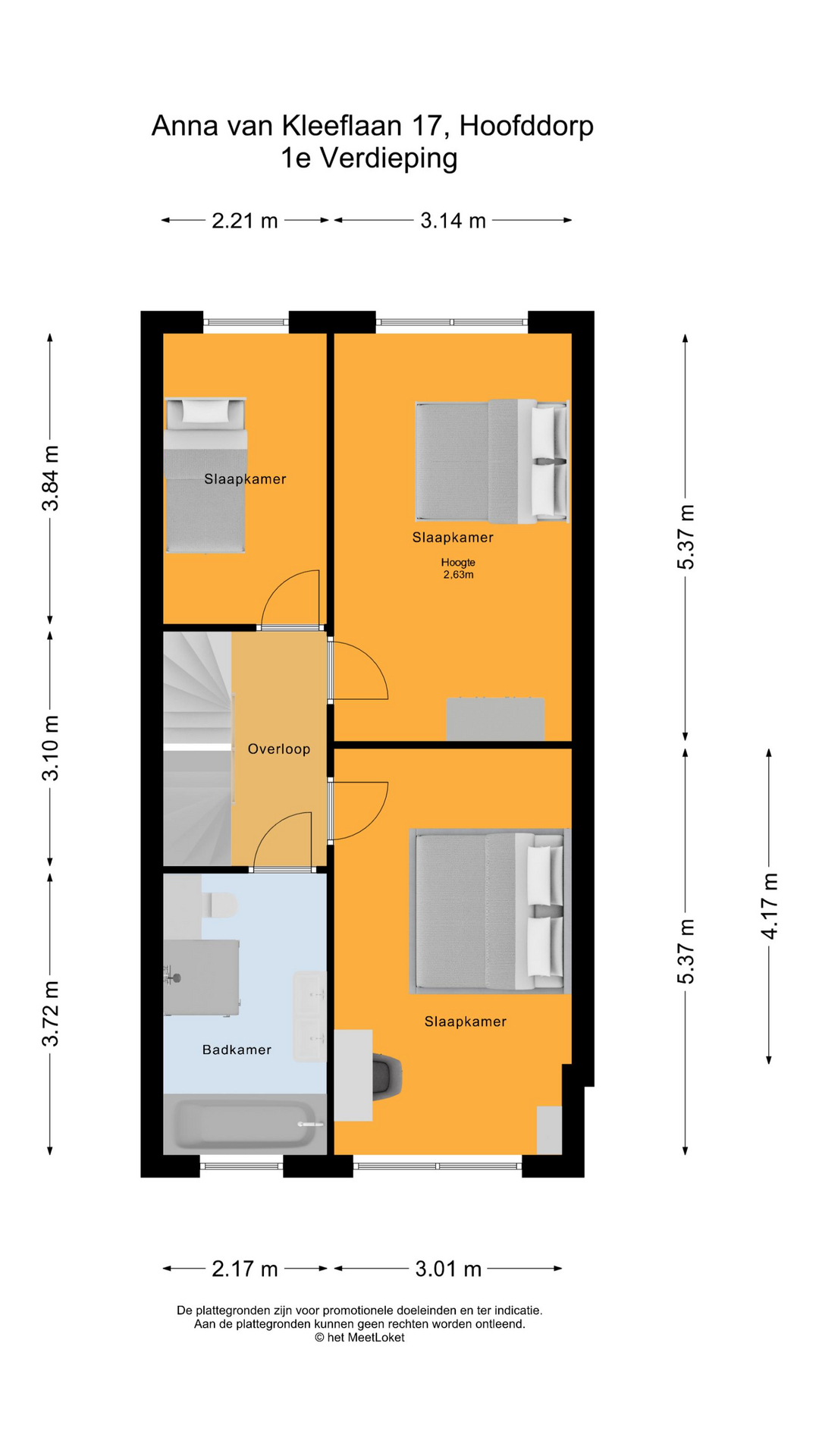 Anna van Kleeflaan 17 , 2135 VD Hoofddorp map