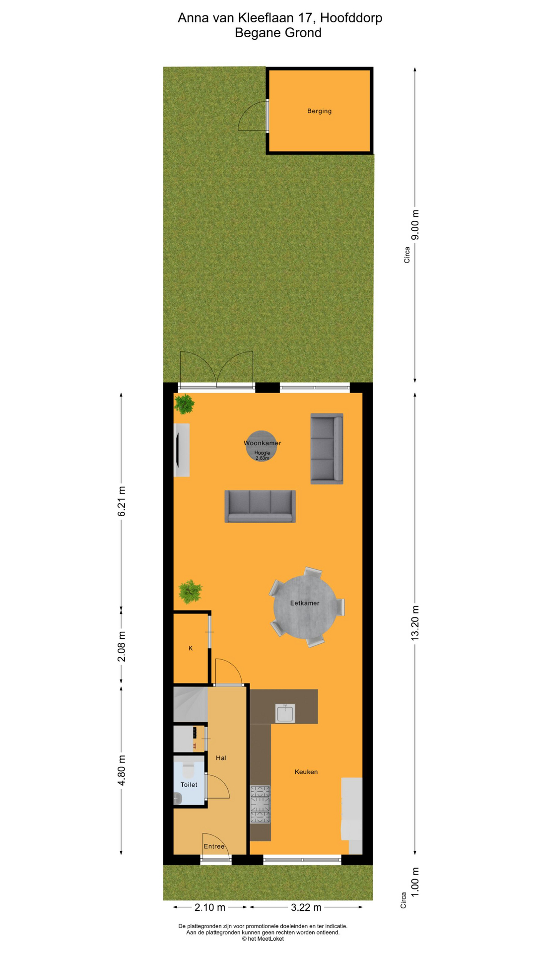 Anna van Kleeflaan 17 , 2135 VD Hoofddorp map