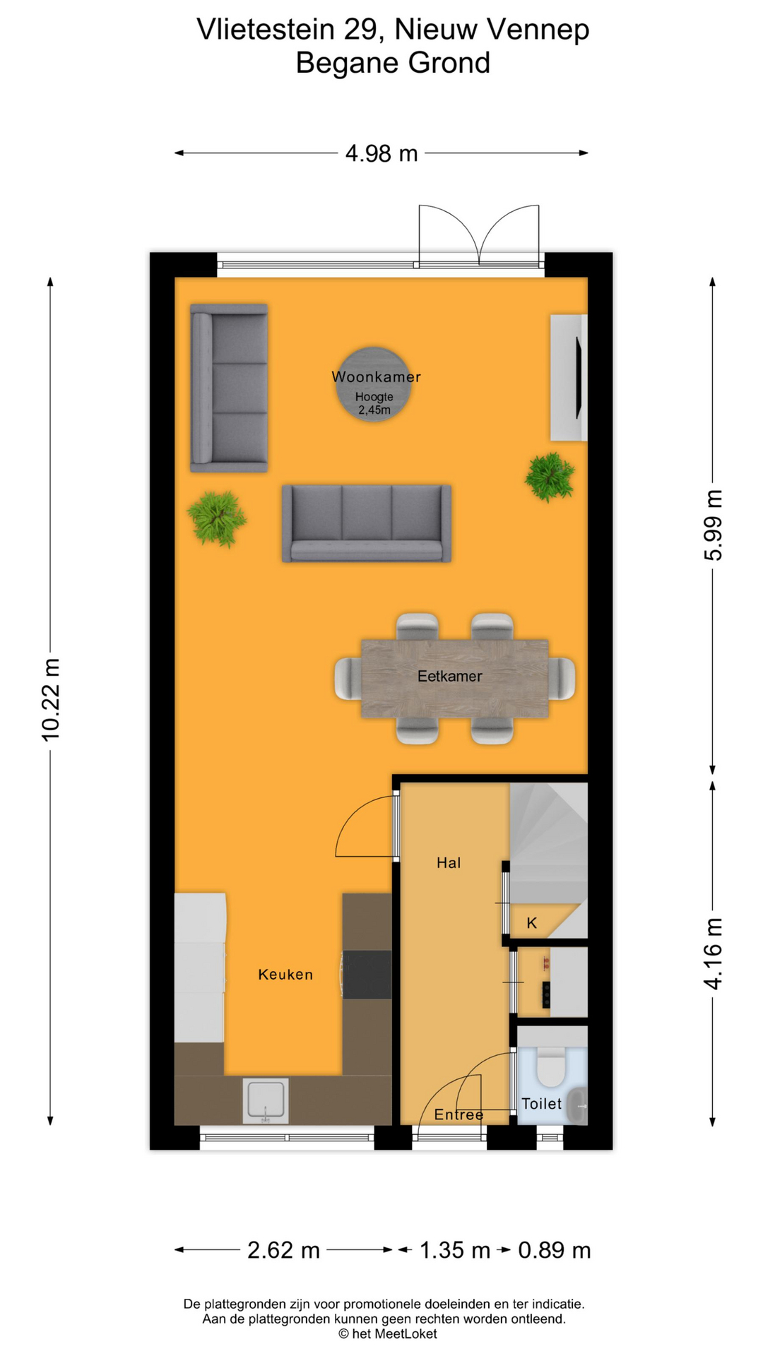 Vlietestein 29 , 2151 KL Nieuw-vennep map