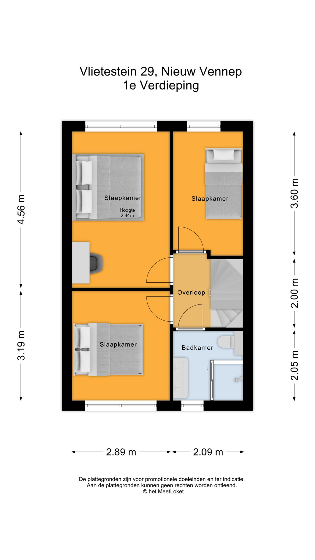 Vlietestein 29 , 2151 KL Nieuw-vennep map