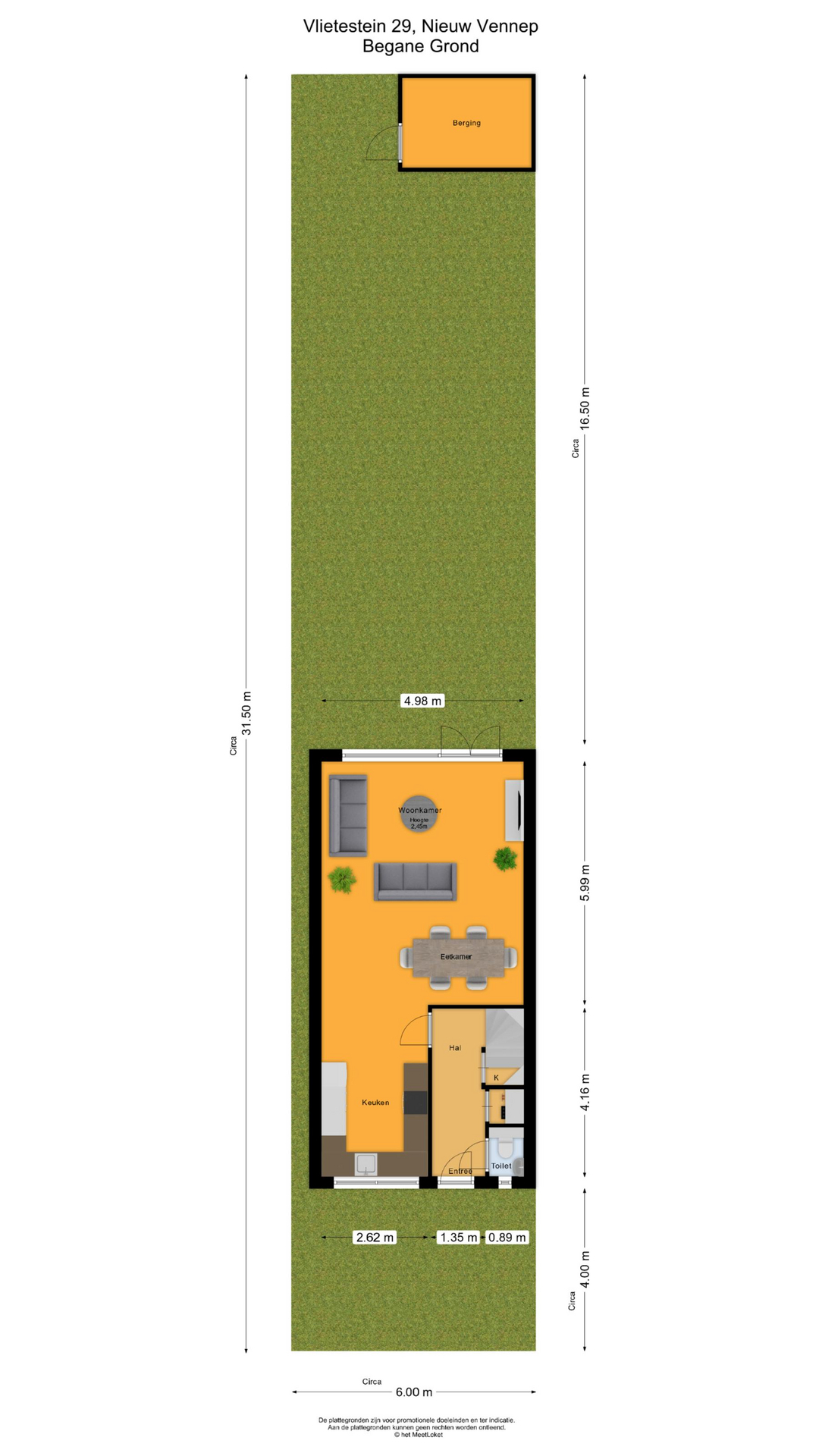Vlietestein 29 , 2151 KL Nieuw-vennep map
