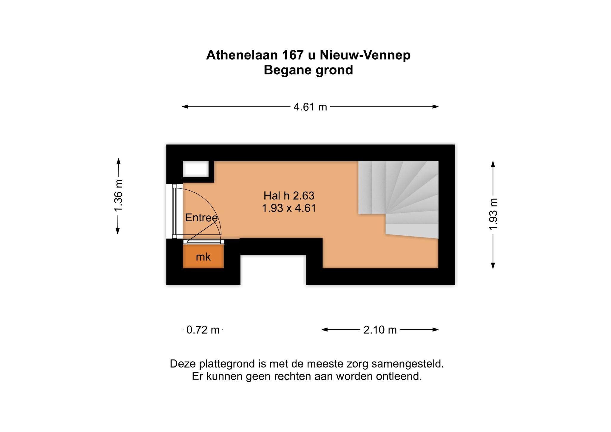 Athenelaan 167 U, 2152 KL Nieuw-vennep map