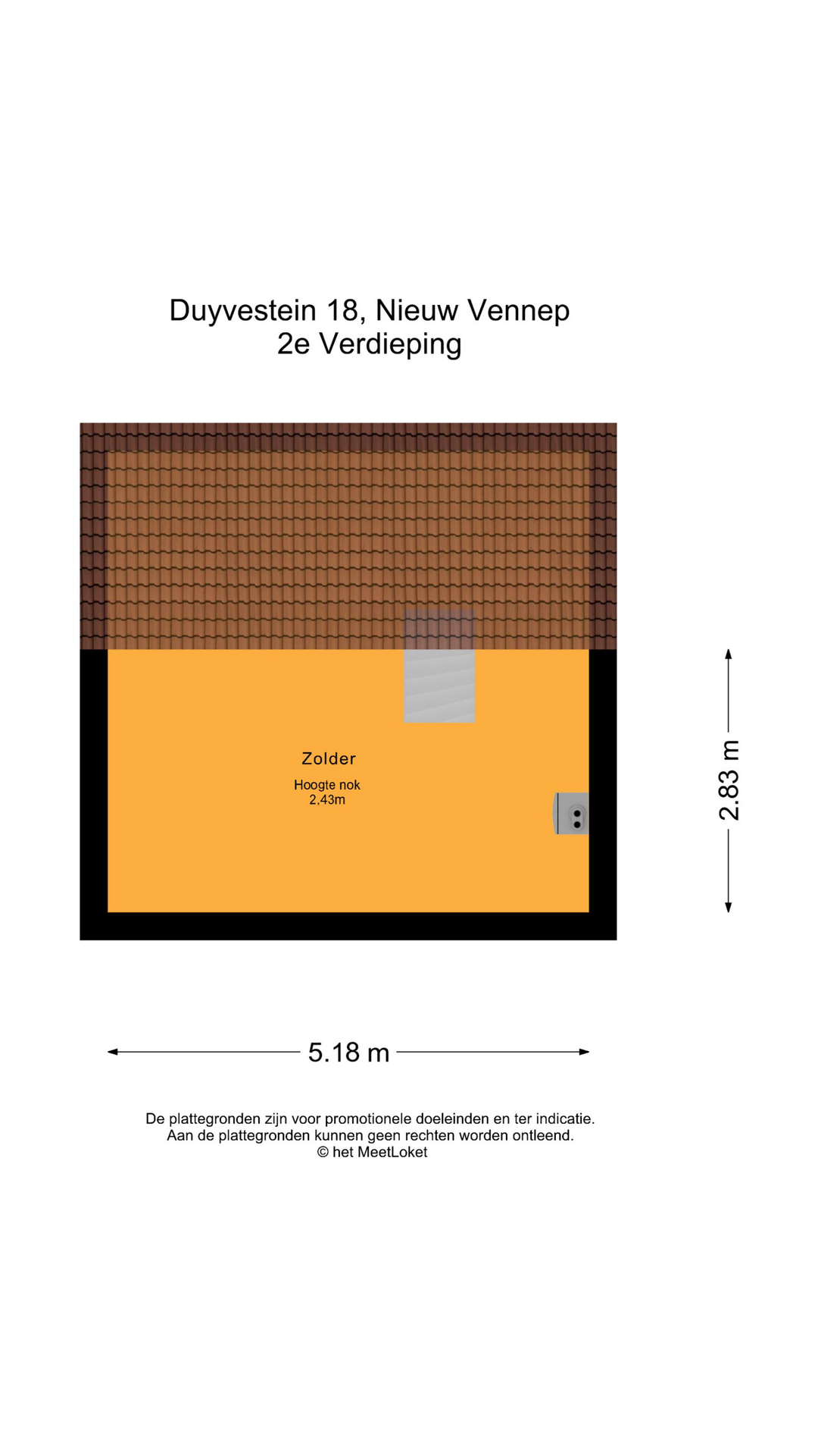 Duyvestein 18 , 2151 ER Nieuw-vennep map