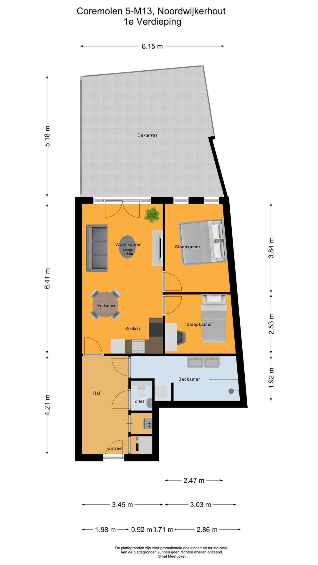 Coremolen 5 M13, 2211 BM Noordwijkerhout map