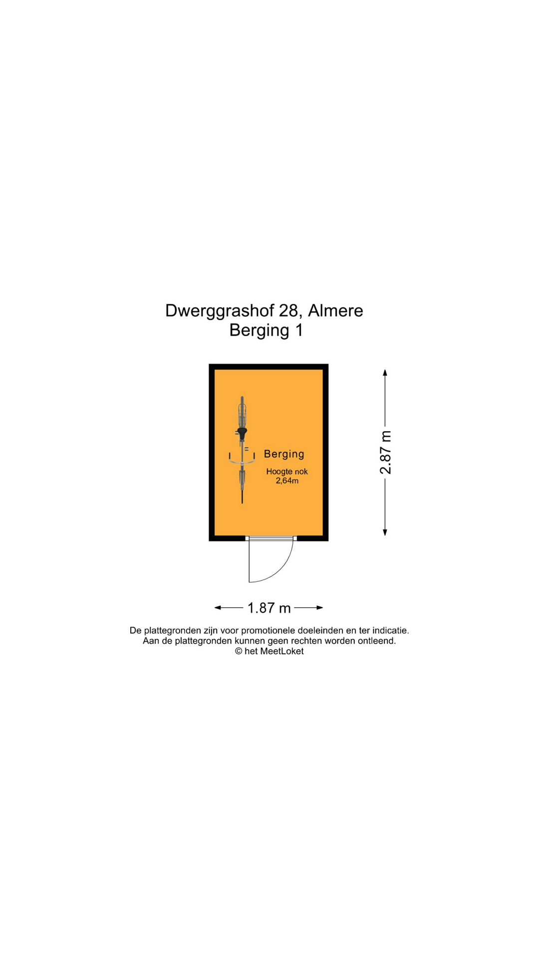 Dwerggrashof 28 , 1313 AV Almere map