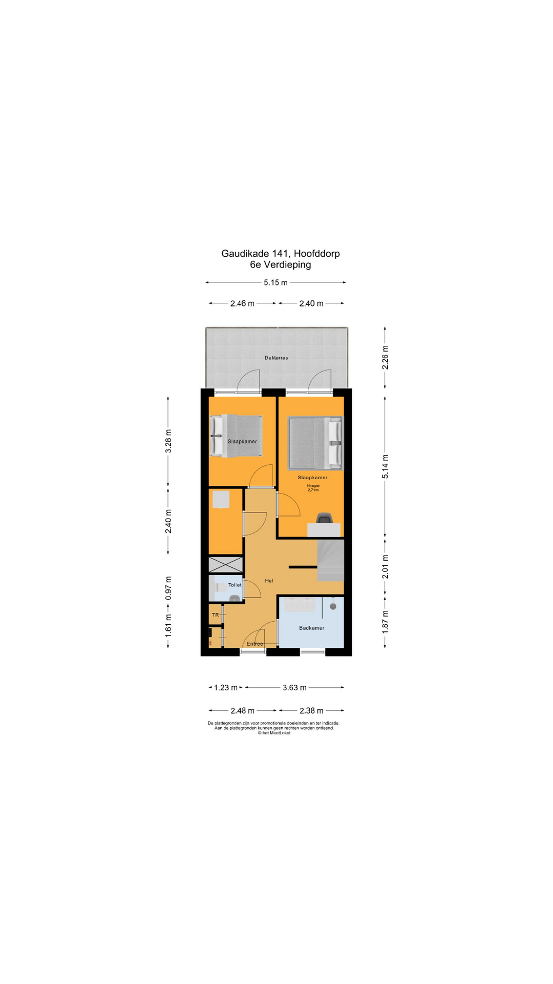 Gaudikade 141 , 2132 HD Hoofddorp map